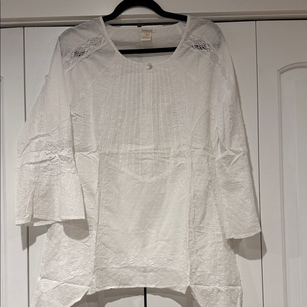 Sundance White Lace Blouse small‎
